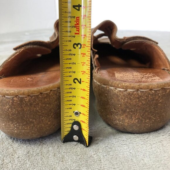 Josef Seibel Brown Leather Slip On Mules Size 38 (7.5 US) - Picture 6 of 16